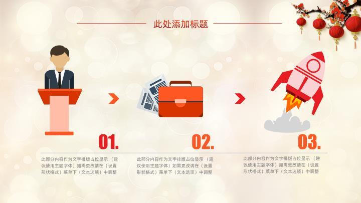 虎年福虎贺春公司年会PPT模板3