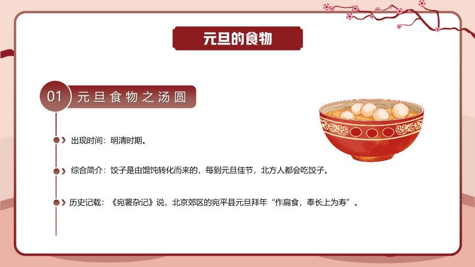 古风舞狮庆元旦创意PPT模板9