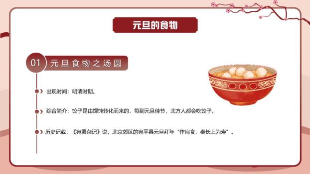 古风舞狮庆元旦创意PPT模板9