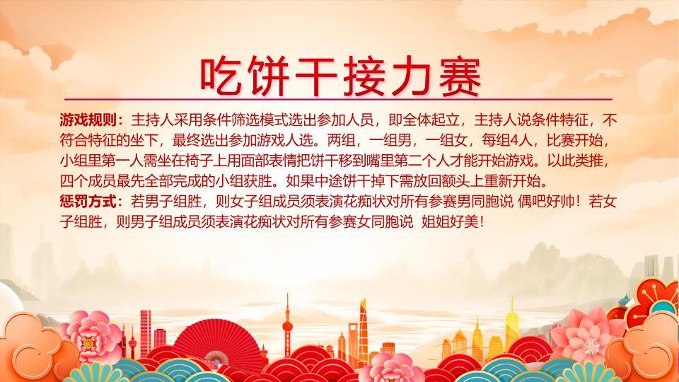 舞狮小马城市茶话会PPT模板8