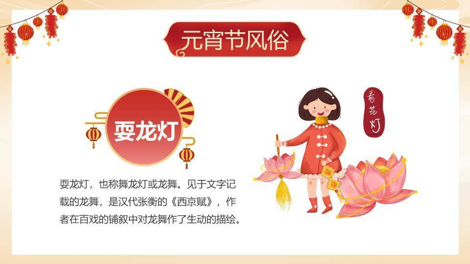 提灯笼女孩元宵节幼儿园课件PPT1
