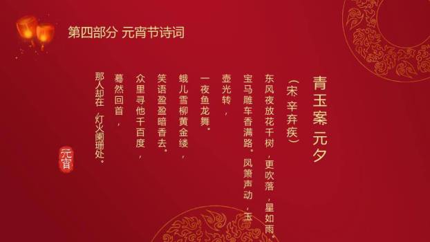 圆形框表情汤圆欢乐元宵节PPT8