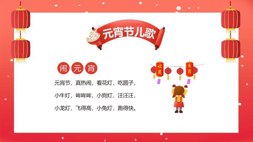 卷轴横幅表情汤圆幼儿园元宵课件PPT6