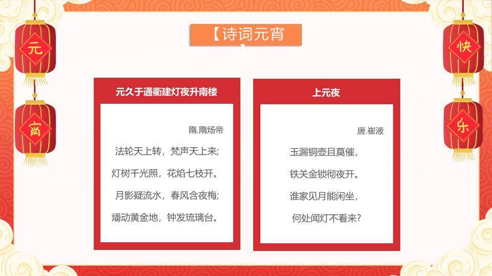 剪纸深蓝底红豆汤元宵节活动PPT6