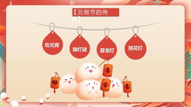 老虎骑龙汤圆滑道虎年闹元宵PPT5