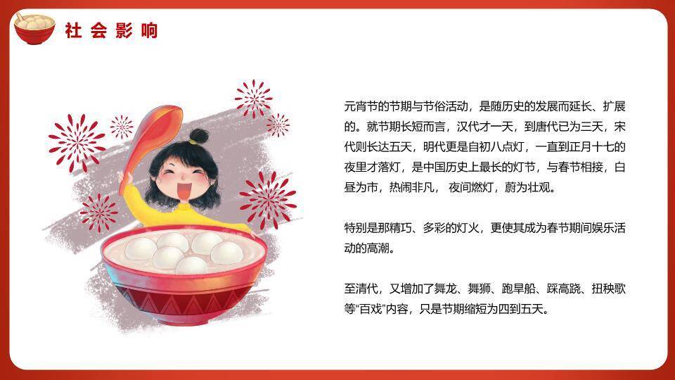 红灯笼漂浮汤圆趣味元宵宣传PPT9