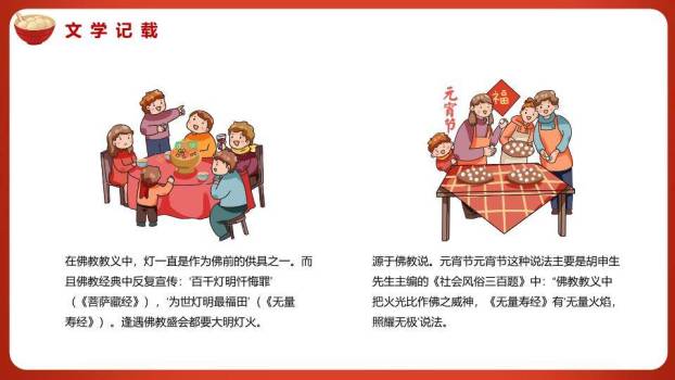红灯笼漂浮汤圆趣味元宵宣传PPT5