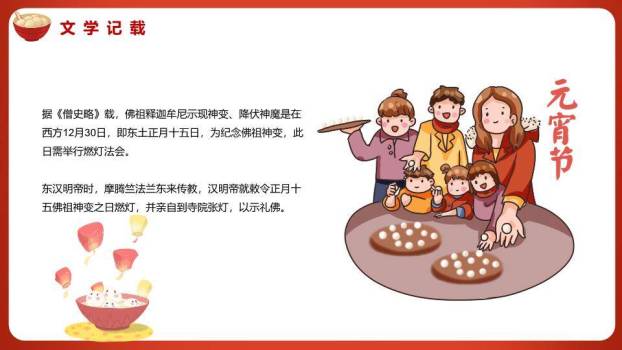 红灯笼漂浮汤圆趣味元宵宣传PPT6
