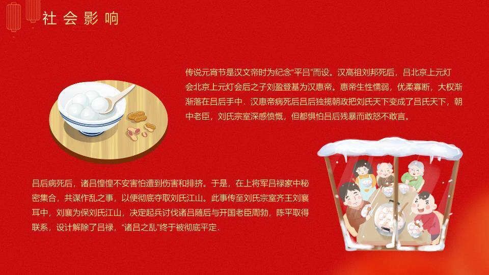 灯笼灯谜摊位汤圆民俗元宵介绍PPT4