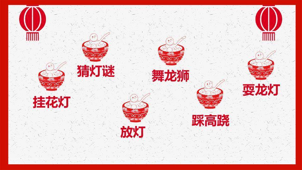 简意丰年闹元宵极简祝福PPT5