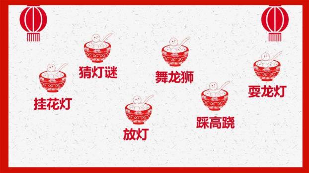 简意丰年闹元宵极简祝福PPT5