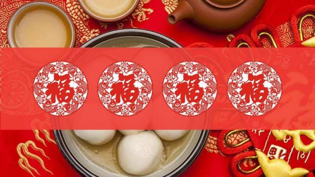 极简红底黑体字元宵文化宣传PPT8