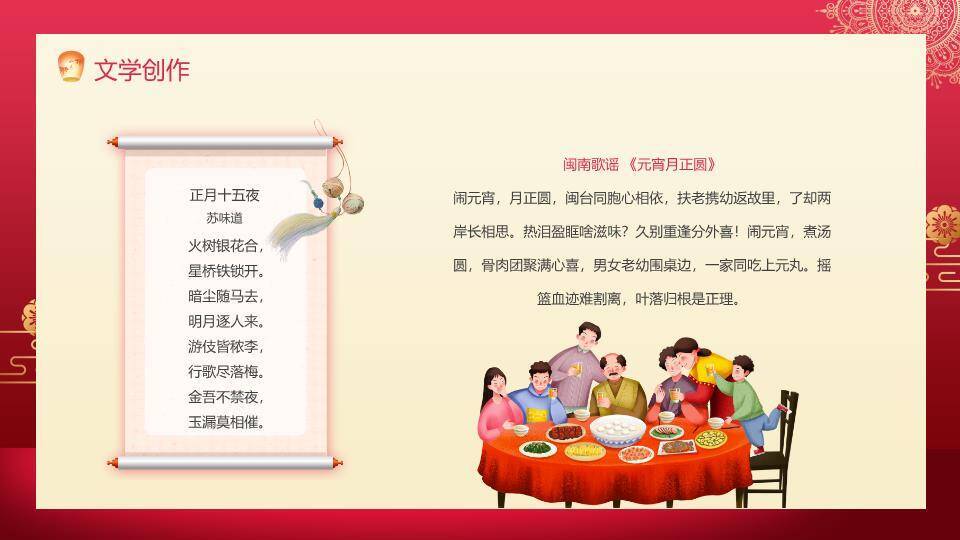 窗暖福烟热汤圆元宵佳节宣传PPT8