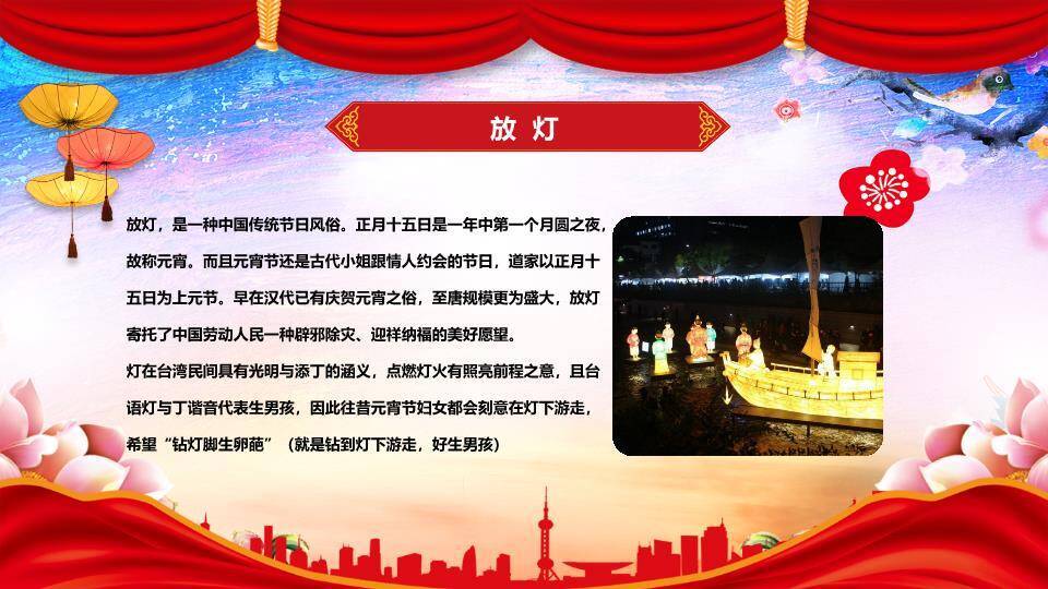 都市节拍儿童舞龙闹元宵班会PPT8