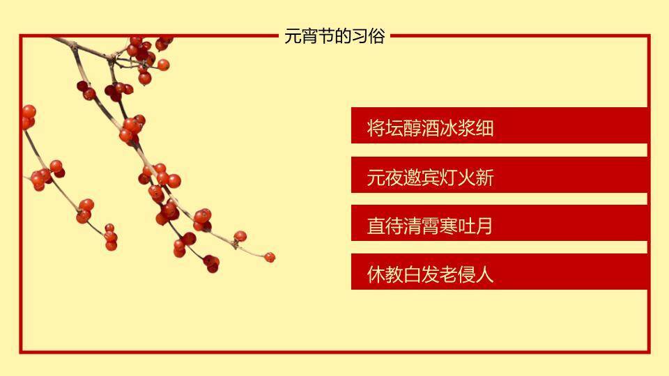 锦纹珍馐金丝绣福字元宵美食PPT5