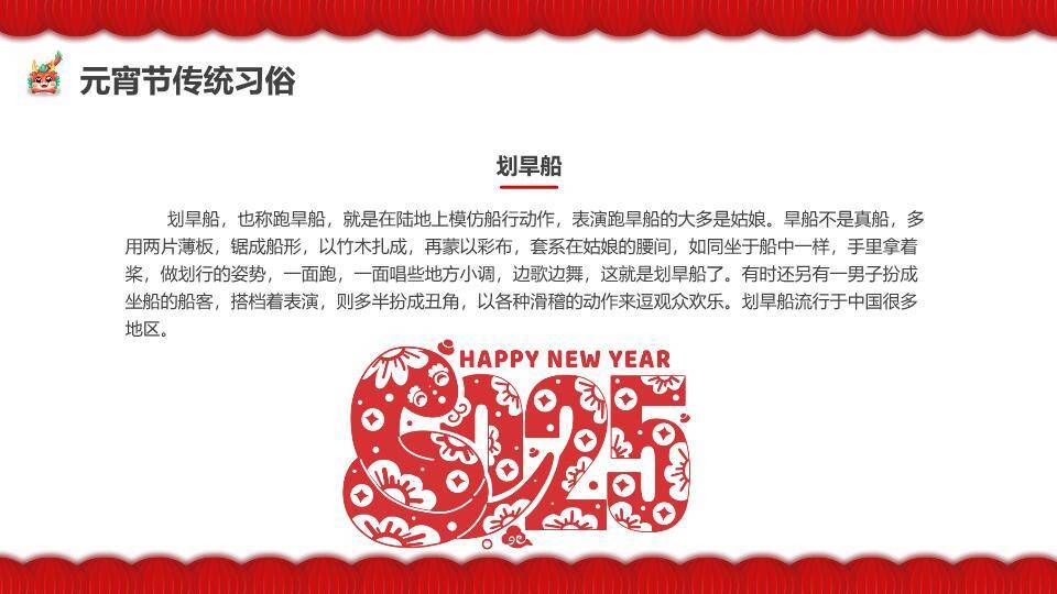 狮映2025灯笼底纹元宵习俗科普PPT6