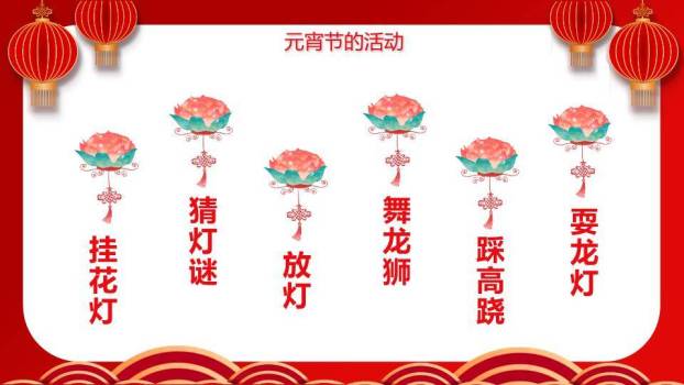 金窗童趣提灯元宵活动PPT5