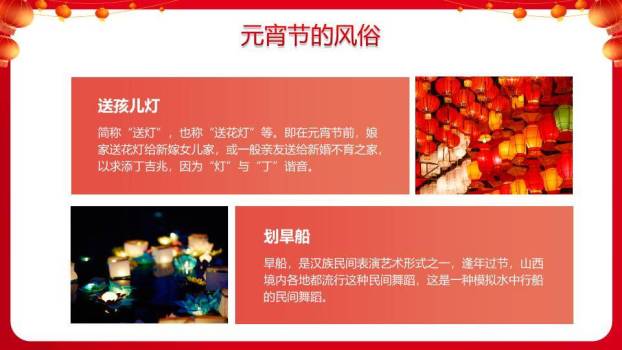 剪纸龙纹元宵快乐文化展示PPT5