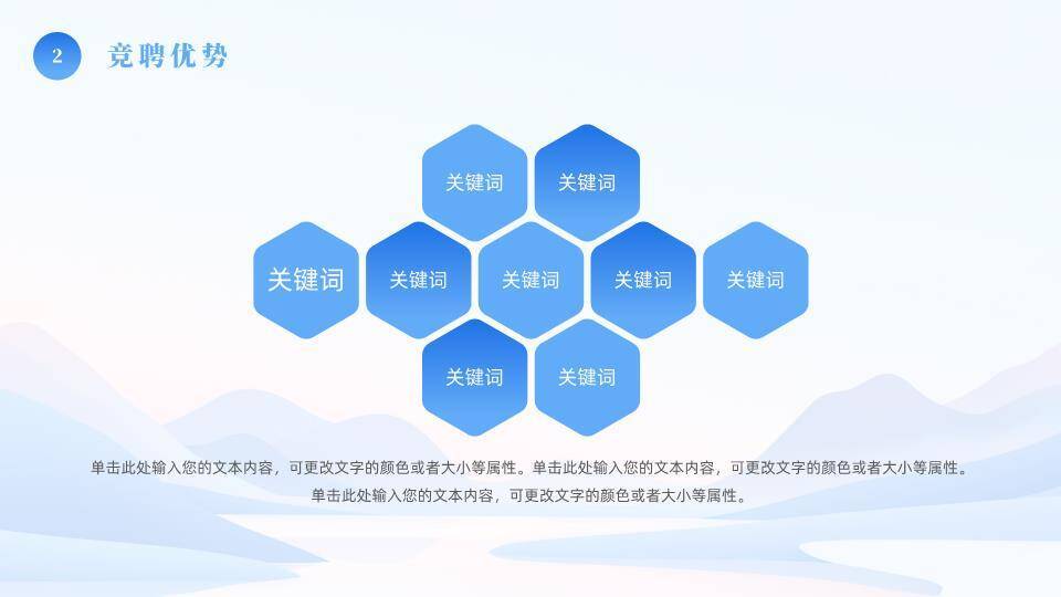 湖光山色微立体年终总结PPT模板2