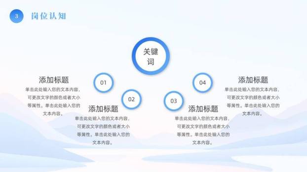 湖光山色微立体年终总结PPT模板7