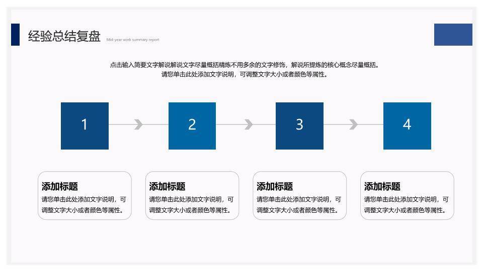 时光轴勇往直前风企业年终报告PPT模板4