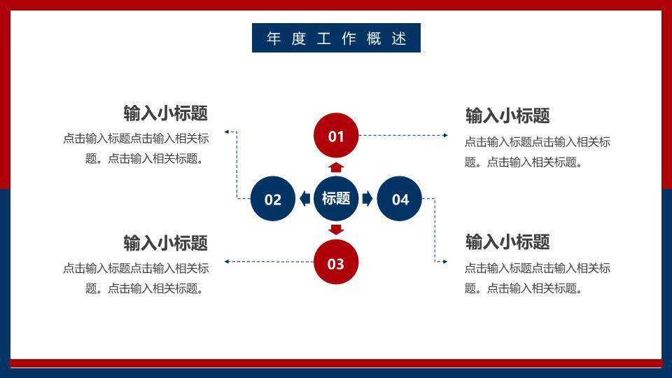 展望未来简约风年度交接年终总结PPT模板3