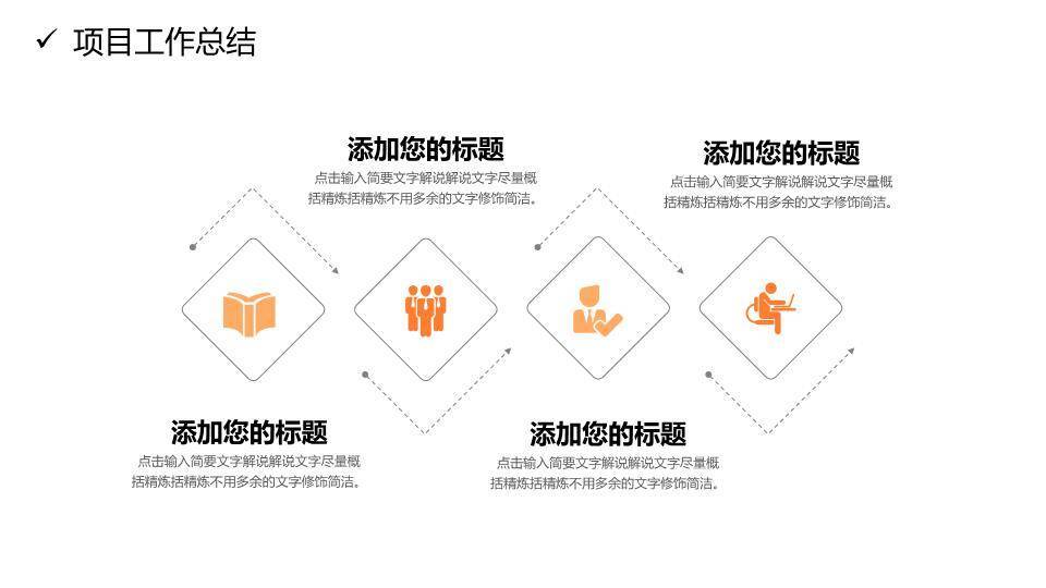 流体波浪质感风商务年终汇报PPT模板9