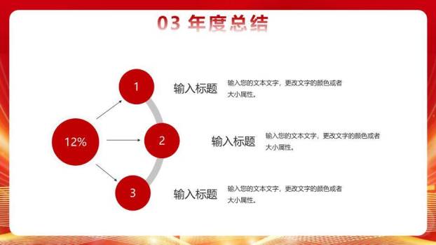 闪耀波浪风高端企业年终总结PPT模板9