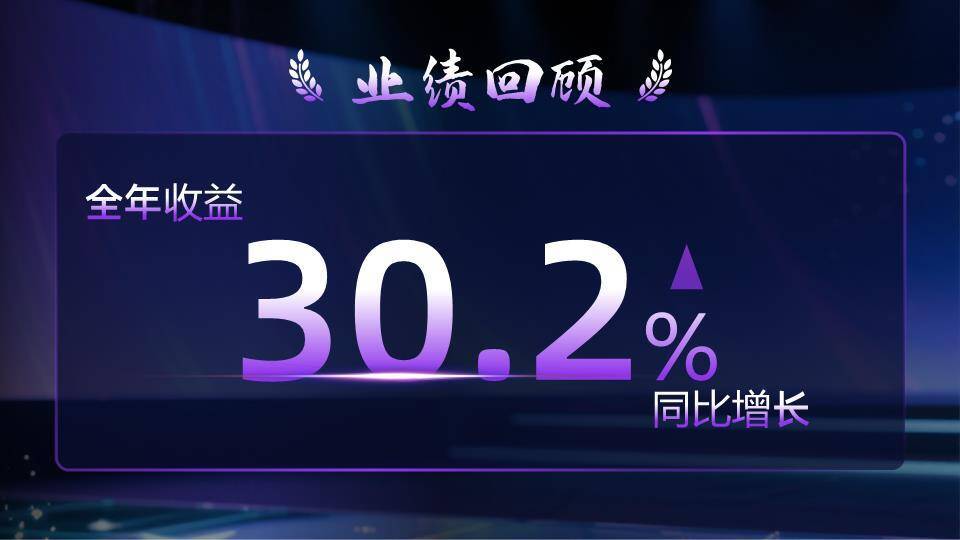 水晶奖杯星空年会颁奖PPT模板1