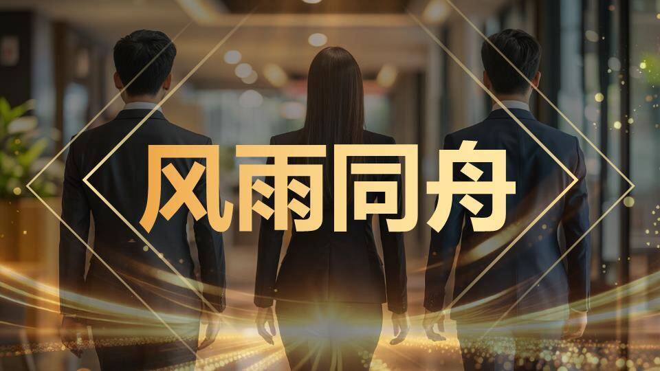 发光骏马剪影年会快闪开场PPT模板7