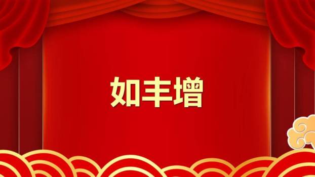 剧场幕布金蛇年会元旦快闪PPT模板9