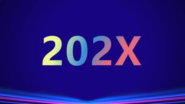 光带人影年会开场快闪PPT模板4