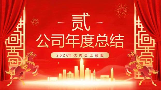 星城际会风经销商年会颁奖典礼PPT模板3