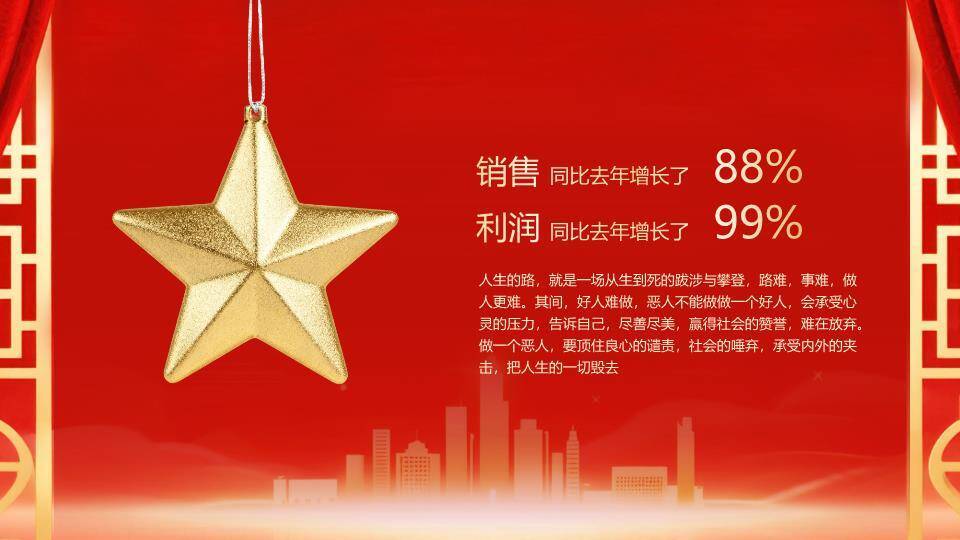 星城际会风经销商年会颁奖典礼PPT模板6