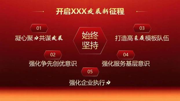 放射追光风年终工作颁奖典礼PPT模板7