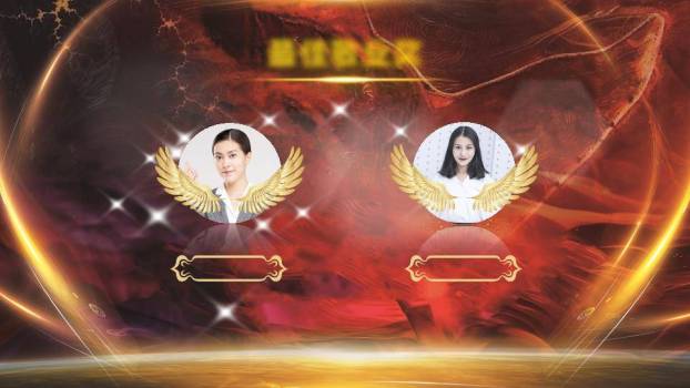 星空砺行风员工风采表彰大会PPT模板5