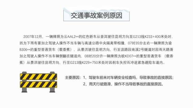 扁平交通场景冬季寒假安全课PPT模板2