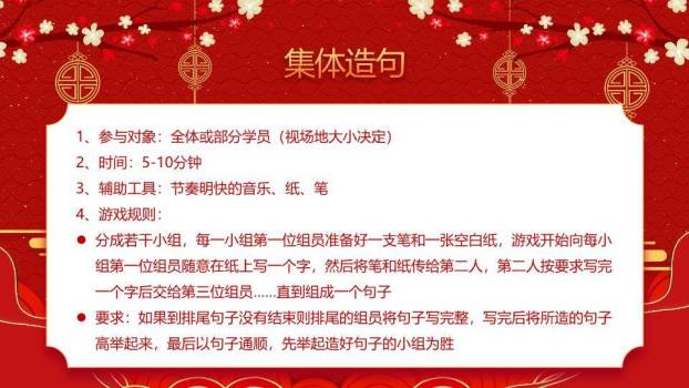 悬挂灯笼男孩舞狮虎年大吉年会游戏PPT模板7