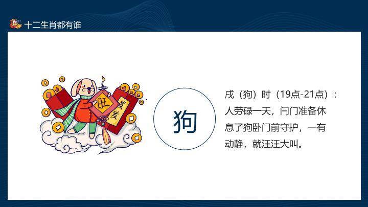 龙形宝塔扇子云纹十二生肖文化讲解PPT模板8