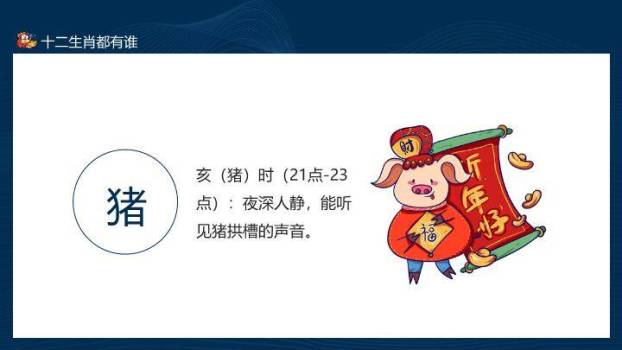 龙形宝塔扇子云纹十二生肖文化讲解PPT模板9