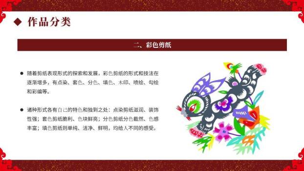 撕裂效果剪纸二字艺术视觉海报PPT模板7