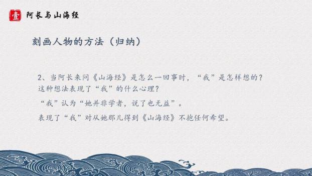 波浪山形课文标题页PPT模板9