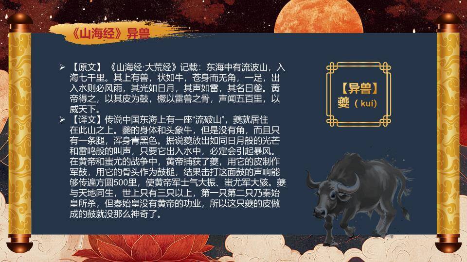 火焰鹿金色书法奇书展示PPT模板6