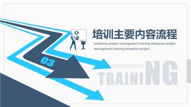 多路径箭头握手项目管理战略培训PPT模板6