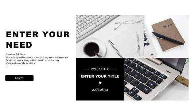 英文自我介绍ppt模板7