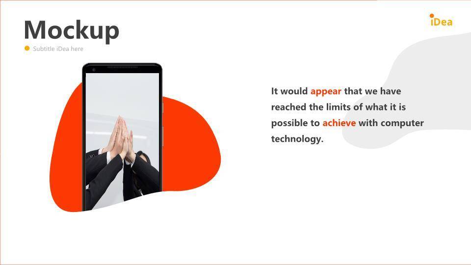 英文简约ppt模板8