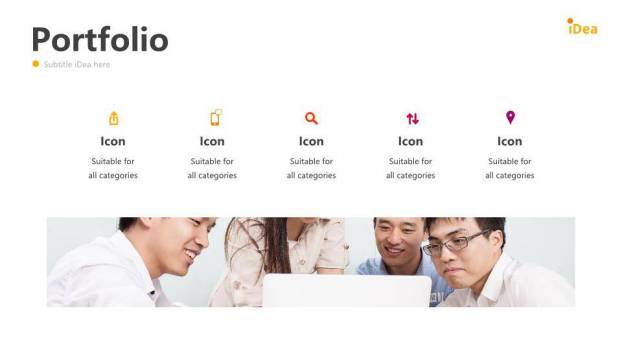 英文简约ppt模板5