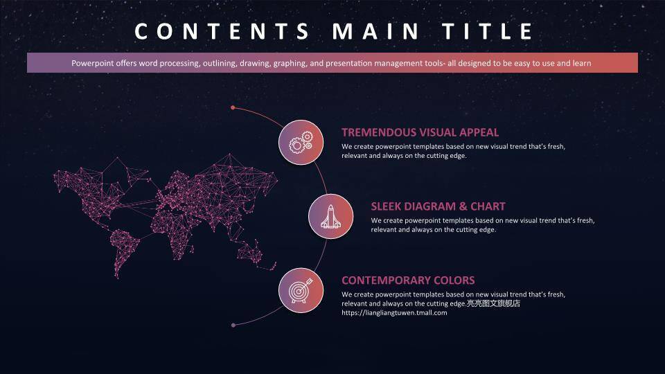 京东英文ppt模板6