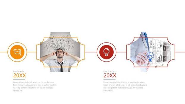 30套多样式经典时间轴PPT图表合集模板8