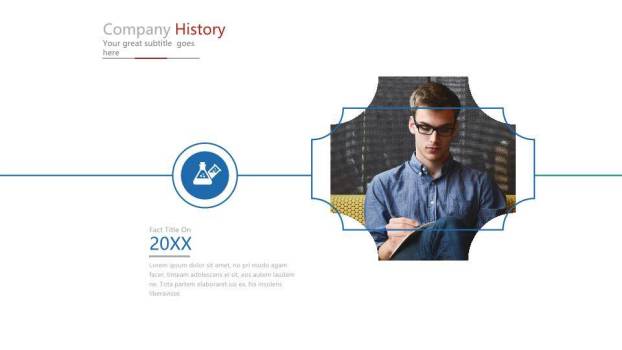 30套多样式经典时间轴PPT图表合集模板6